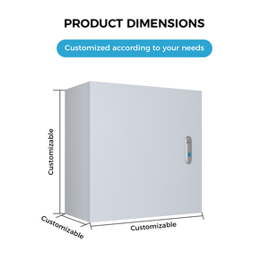 صندوق معدني خارجي مقاوم للماء IP65 لتوزيع الطاقة الإلكترونية ولوحة التحكم الكهربائية - Product Image 3