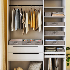 7 <b>Grids</b> Wardrobe Collapsible Clothes Organizer Closet Storage Wardrobe Clothes Organizer for Pants Jeans T-Shirts - Product Image 4