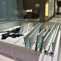 Garde-corps en aluminium profilé en U système de main courante en verre intérieur extérieur porche garde-corps en verre lumière LED balcon pont balustrade