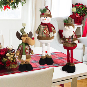 Old Man Snowman Elk Christmas <b>Tree</b> Decorations Hot-Selling Telescopic Doll Supplies for Festive Atmosphere Decorations - Product Image 3