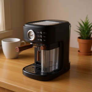 Machine à expresso 19 bars, pot à lait de 500 ml, commande manuelle, cafetière domestique - Product Image 2