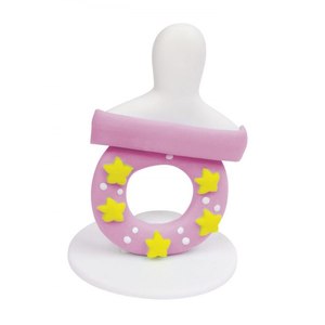 Light Blue Silicone Pacifier Holder Clip BPA-Free Fruit <b>Baby</b> <b>Teether</b> for 0-12 Months - Product Image 1