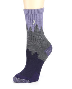 अनुकूलित थोक एक्वा भालू शहर मिनी चालक दल के लिए हल्के कुशन ऊन हाइकिंग मोजे - Product Image 5