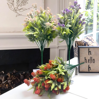 Décoration de mariage, maison et hôtel : Plantes et fleurs artificielles pour Noël et la Saint-Valentin - Bouquets de plantes artificielles de qualité supérieure