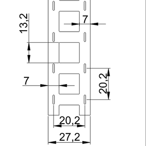 Tira de Acero Niquelado de 27.2mm de Ancho, 0.15x20.5mm de Boca, para Conexión de Baterías, Diseñada para Tira de Níquel 18650 de 27.2mm - Product Image 3