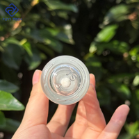 Flacon en verre vide de 30 ml, forme luxueuse, tube à gloss avec grande brosse, emballage cosmétique, flacon à visser