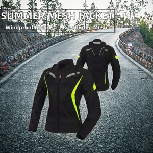Chaqueta de Motociclismo para Hombre, Manga Larga, Transpirable, Poliéster/Algodón 160g, Equipo de Protección Invernal con Franjas Reflectantes - Product Image 2
