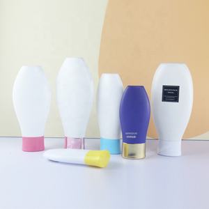 Bouteille de protection <span class=keywords><strong>solaire</strong></span> avec bouchon à vis Emballage plastique bon marché conçu pour se tenir debout à l'envers Squeeze 50ml 60ml 100ml 120ml - Product Image 6