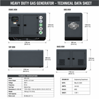 Groupe électrogène diesel Cummins 75 kW à démarrage automatique, châssis ouvert, ATS, démarrage à distance, 60 Hz, type silencieux en caisson pour alimentation de secours extérieure