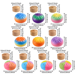 Diversión moldeando Baozi - Diseño degradado colorido - Moldeado repetido diario - Juguete Baozi suave, interactivo y entretenido - Product Image 2
