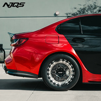 Jantes forgées personnalisées NJQS Beadlock 17 18 19 20 pouces 5x114.3 5x120 6x139.7 pour F150 Mustang Audi R8 GTR R35 Drag Racing Car Wheel