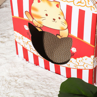 Carton OEM en forme de boîte de lait fraise pour animaux de compagnie, en carton ondulé, ensemble de conception d'emballage personnalisé, pack de vente en gros