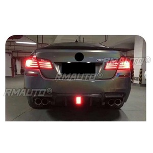 สปอยเลอร์กันชนหลังรถยนต์แบบดิฟฟิวเซอร์สีดำเงา สำหรับตกแต่ง BMW ซีรีส์ 5 รุ่น F10 F18 ปี 2010-2016 อุปกรณ์ตกแต่งรถยนต์ - Product Image 5