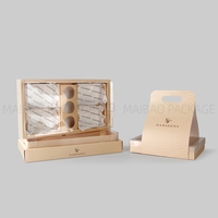 Boîte cadeau alimentaire personnalisée pour desserts, série café, emballage pour baklava, chocolat, dattes, noyaux, tiramisu, gâteau, sac en papier, gobelets à café
