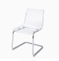 Chaise de salle à manger d'extérieur moderne, confortable et portable, en plastique, idéale pour les restaurants et les patios – Meilleure vente