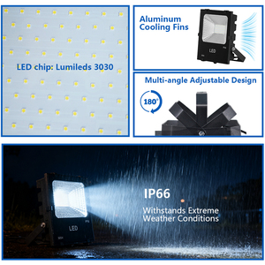 Projecteur COB <span class=keywords><strong>industriel</strong></span> 120W étanche IP66, haute efficacité, léger, prix abordable pour entrepôt, usine, stade - Product Image 3