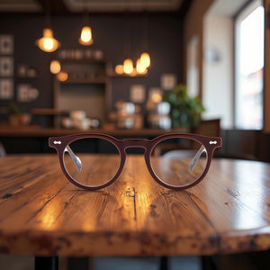 กรอบแว่นตาทรงกลมขนาดใหญ่ดีไซน์ใหม่กรอบแว่นตา unisex สุดหรูสำหรับแว่นตาคุณภาพสูงสำหรับผู้ชายกรอบแว่นตามีสไตล์สำหรับสุภาพสตรี - Product Image 4