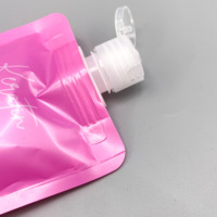 Pochettes souples rechargeables anti-fuite pour voyage, cosmétiques, lotions, shampoings, échantillons de beauté, avec bec verseur et bouchon à clapet
