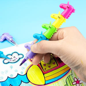 Hot Sale Splicing Crayon Kids Creative Diy Building Block Crayon 5 Colors Unicorn <b>Hand</b>-painted Graffiti Assembly Crayon Set - Product Image 6