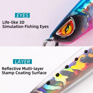 Leurre de pêche artificiel en métal Brave Printed Carp 20g/30g/40g/60g/80g DUO pour lancer depuis le rivage, effet UV, jigging à lancer lent - Product Image 2