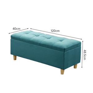 Banc de rangement pliant d'usine Mobilier de salon en velours personnalisé avec panier pratique Banc de rangement pour repose-pieds - Product Image 6