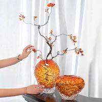 M Fine Cristal Verre Vase Creative Foyer Table Vase Décor Salon Arrangement De Fleurs Haut De Gamme Décoration Modèle Chambre