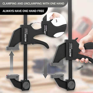 Wholesale Industrial Grade Steel 6*150mm <strong>Quick</strong> <strong>Clamp</strong> Durable 90kg Clamping Force for Assembly Bar <strong>Clamps</strong> Woodworking DIY - Product Image 4