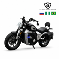 Moto électrique de tourisme 72V 5000W avec batterie au lithium, vitesse maximale de 130 km/h