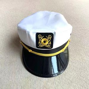 Party Decoration Manufactures Wholesale Sale Classic White Sailor <strong>Navy</strong> <strong>Hat</strong> Cap Yacht Captain <strong>Hat</strong> - Product Image 5