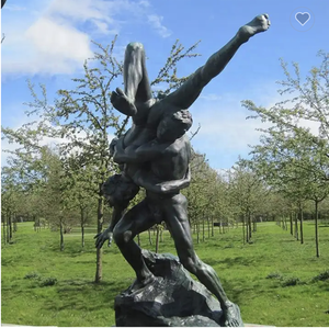 Famosa Estatua de Bronce de Hércules, Héroe Griego Romano, Tamaño Real, Reproducción de la Escultura de Hércules Luchando Contra Serpientes - Product Image 6