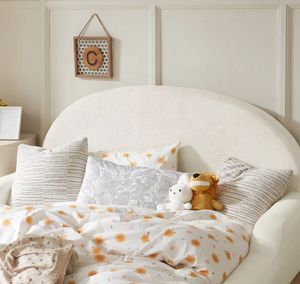 Lit d'enfant moderne personnalisé 2026 en <span class=keywords><strong>fourrure</strong></span> sans structure, ultra-sûr, taille standard, design bas au sol pour chambre d'enfant, écologique - Product Image 2