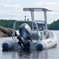 Bateau semi-rigide en aluminium de 5 m Achilles Hypalon pour 10 personnes avec cabine de luxe à toit rigide et structure en A pour patrouille, fournisseur chinois pour commandes en gros