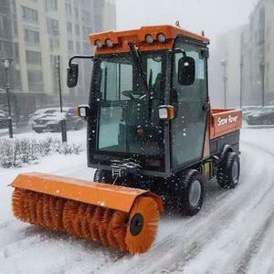 <b>Powerful</b> Road Street Park Snow <b>Sweeper</b> Self Propelled Snow Plow Car ATV Snow Plow Clearing Equipment - Product Image 4