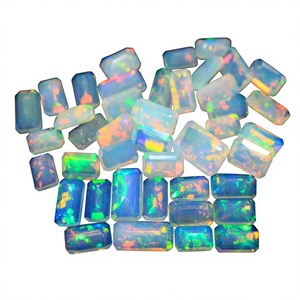 Ópalo Etíope Natural Corte <span class=keywords><strong>Esmeralda</strong></span> de 6x4MM con Juego de Color, Gema Suelta de Alta Calidad al por Mayor para Anillos y Fabricación de Joyas - Product Image 1