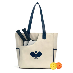 Bolso grande de neopreno para tenis Pickleball, bandolera con cremallera y paletas, bandolera Pickleball Paddle y Paddle - Product Image 4