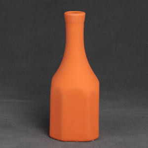 Europa creativa di disegno di Stile, Nuovo, Moderno Arancione bottiglia di forma opaco flacone <span class=keywords><strong>Vaso</strong></span> di Ceramica per Fiore Secco - Product Image 5