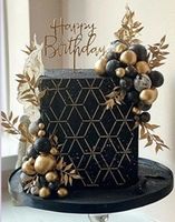 Feuille d'Or Comestible 2g, Papillon, pour Décorations d'Anniversaire, de Boules de Gâteau et de Mariage