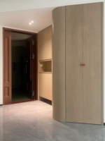 Zapatero Arc con Armario Cerrado y Estantes Abiertos de Madera Natural para Entrada - Fabricación OEM Personalizada Directa de Fábrica