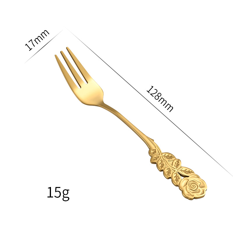 Gold fork