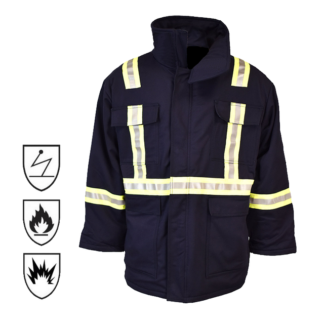 GUARDEVER EN 11612 NFPA 2112 Winter Custom Heated Workwear Fr Jacket Men
