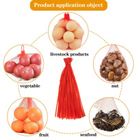 China Custom Fruit & Vegetable Plastic PP Mesh Net Bag Drawstring Mesh Bag PP Mesh Tote Bag Verpakking