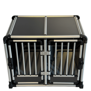 <span class=keywords><strong>Cage</strong></span> pour chien Cages en aluminium <span class=keywords><strong>de</strong></span> haute qualité portable dans le <span class=keywords><strong>transport</strong></span> en voiture Caisses solides sécurisées Assemblage facile Boîtier respirant voyage durable - Product Image 3