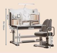 AILICHEN Ensemble bureau et chaise d'étude réglable pour ordinateur ou écriture Durable et confortable