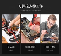 138 en 1 45 #   Kit de tournevis multi-usages en acier au carbone pour la démontage de téléphones portables, la réparation de montres et d'appareils numériques