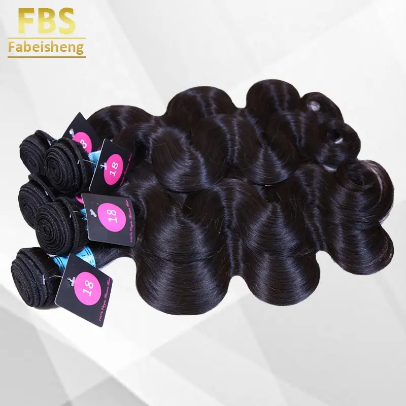 Pacchetto di capelli umani FBS 100% con estensioni non trattate dei capelli vergini grezzi dell'onda del corpo della pelle invisibile per la donna