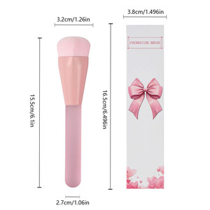 Nouvelle boîte individuelle de pinceaux de maquillage professionnels en forme de cœur pour artiste maquilleur, avec manche en poils synthétiques, idéal pour le cache-cernes et les joues – Idée <span class=keywords><strong>cadeau</strong></span> Saint-Valentin HQ - Product Image 5
