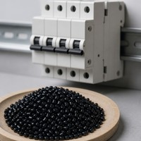 Granulés de résine PC ABS ignifuges sans halogène haute performance, qualité V0, pour boîtiers d'appareils électriques