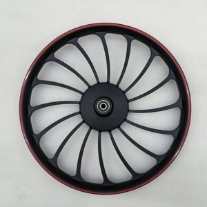 Roue avant de vélo électrique 20 pouces avec frein à disque 20 * 2.125 20 * 3.0, jante avant en acier pour scooter, roue avant en alliage d'aluminium - Product Image 1