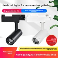 Projecteur sur rail LED COB anti-éblouissement à focalisation réglable, dimmable, original pour puce Lumileds 97Ra, dédié aux musées et galeries d'art