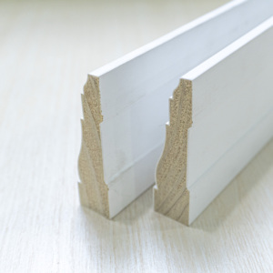 Boîtier MDF en <span class=keywords><strong>bois</strong></span> <span class=keywords><strong>brut</strong></span> de sapin chinois de bonne qualité en manteau blanc <span class=keywords><strong>Plinthe</strong></span> personnalisable pour maisons - Product Image 3